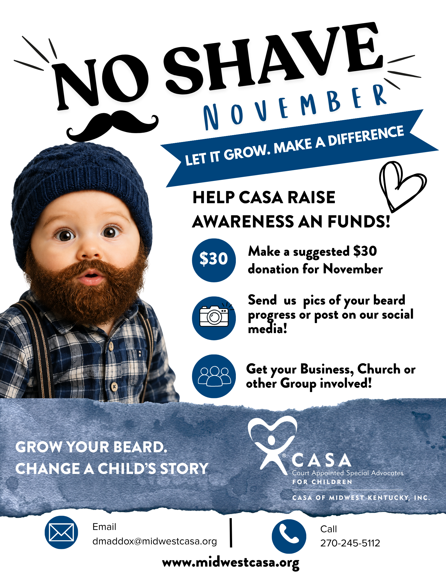 7th Annual No Shave November benefiting CASA